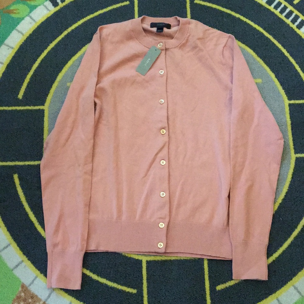 NWT J.Crew sz S melon cardigan